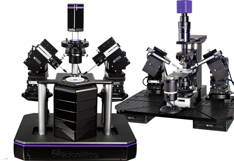 Scientifica PatchScope Pro 3000  - an Inverted microscope and The Scientifica SlicesScope Pro 6000 - an upright microscope