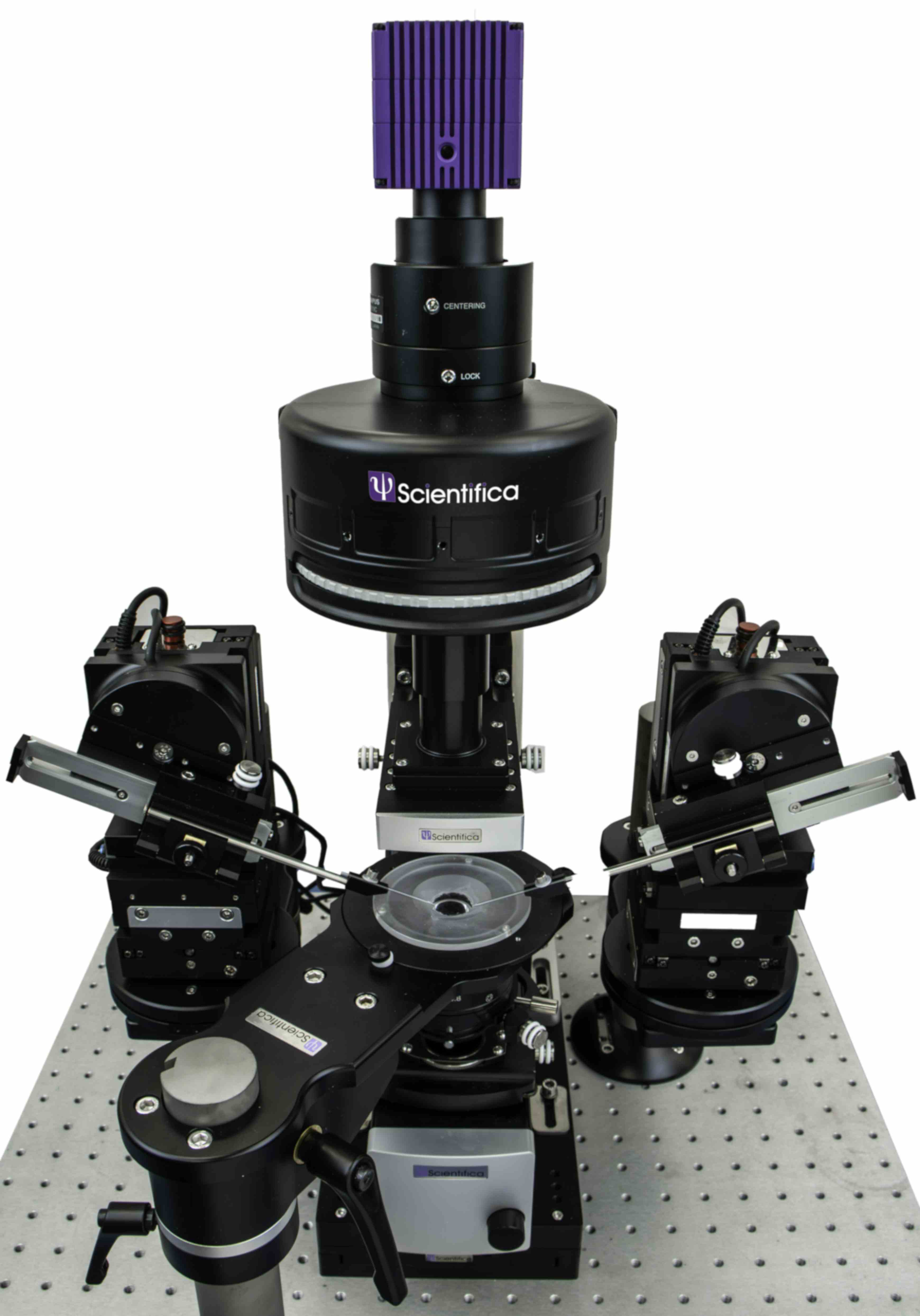 Scientifica SciCam+ camera on electrophysiology rig