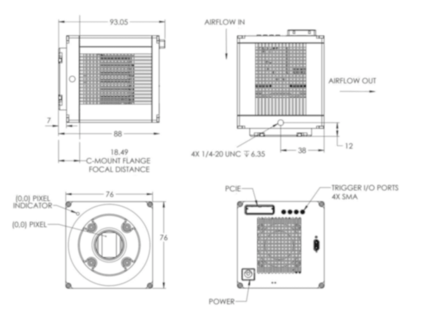 Photometrics Iris 9™ Scientific CMOS Camera Technical Data