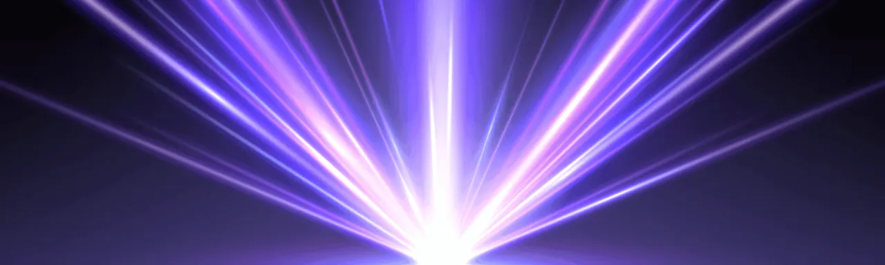 Abstract neon light rays