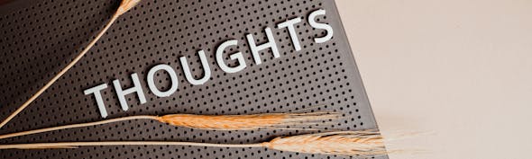 Thoughts banner canva