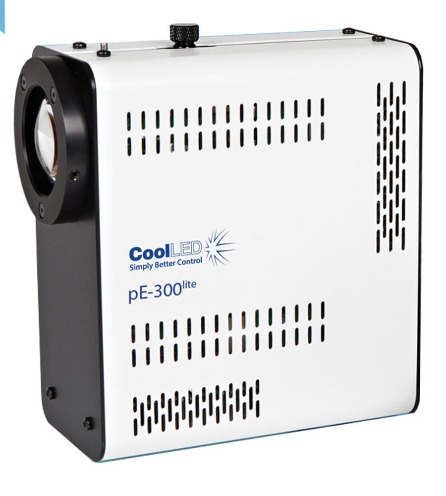 CoolLED pE300lite offers intense, broad-spectrum LED illumination for imaging most common fluorescent stains