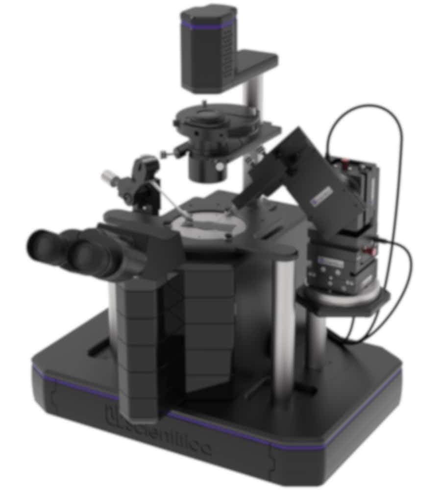An inverted microscope